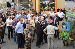 Les « Bisons blancs » du 126ème RI soutiennent Terre Fraternité (juin 2014)