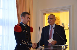 Remise de chèque de la promotion Capitaine Hervouët de Saint Cyr (30 juin 2015)