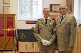 Remise de légion d’honneur à David, porte-fanion de Terre Fraternité (11 novembre 2016)