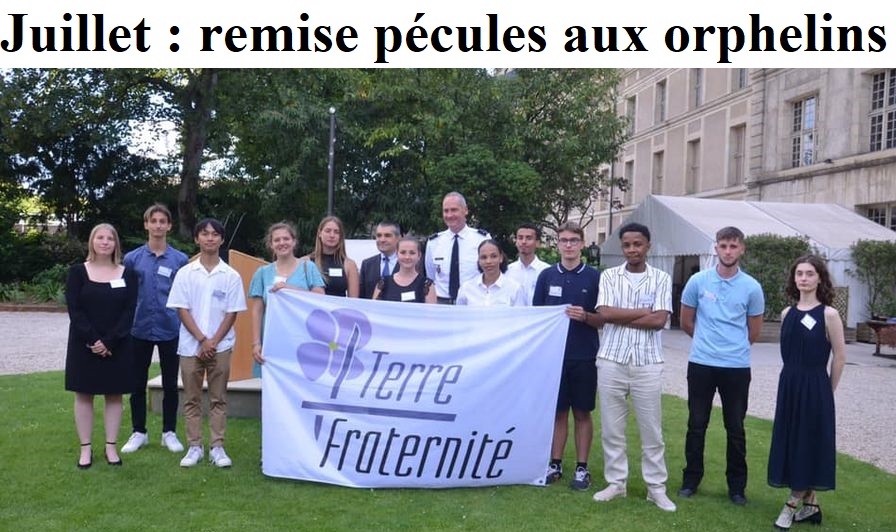 [RETRO 2022 – JUILLET] Remise de pécules aux orphelins