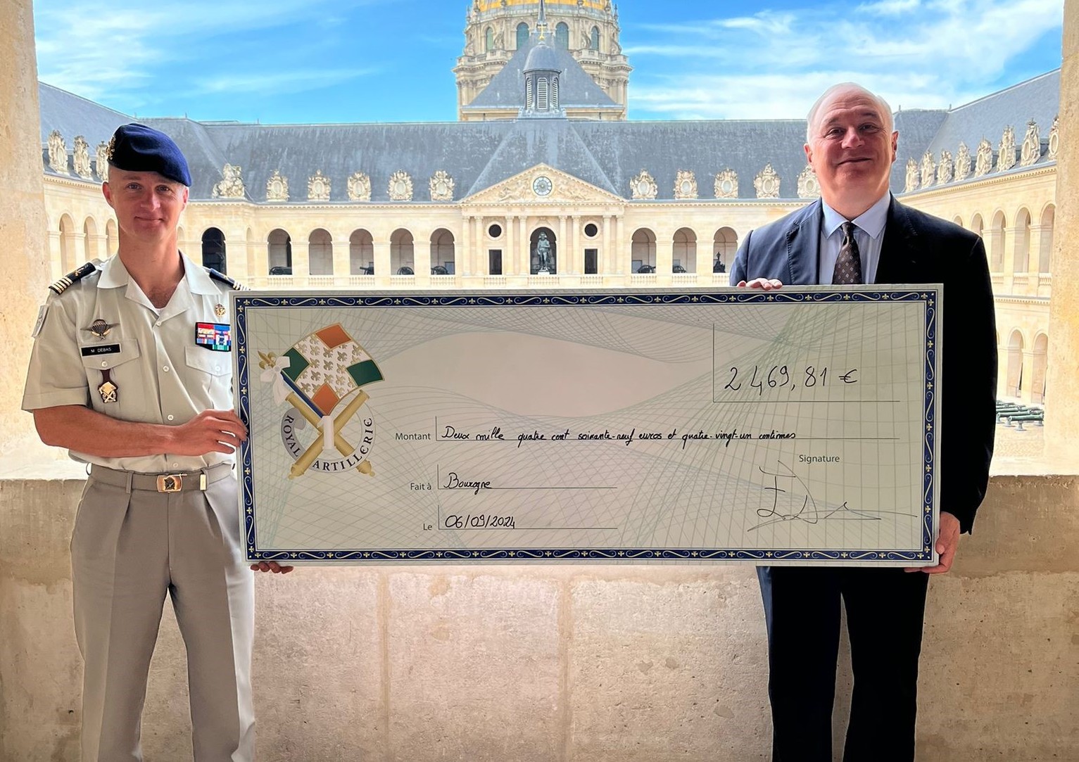 Merci au Royal Artillerie (septembre 2024)