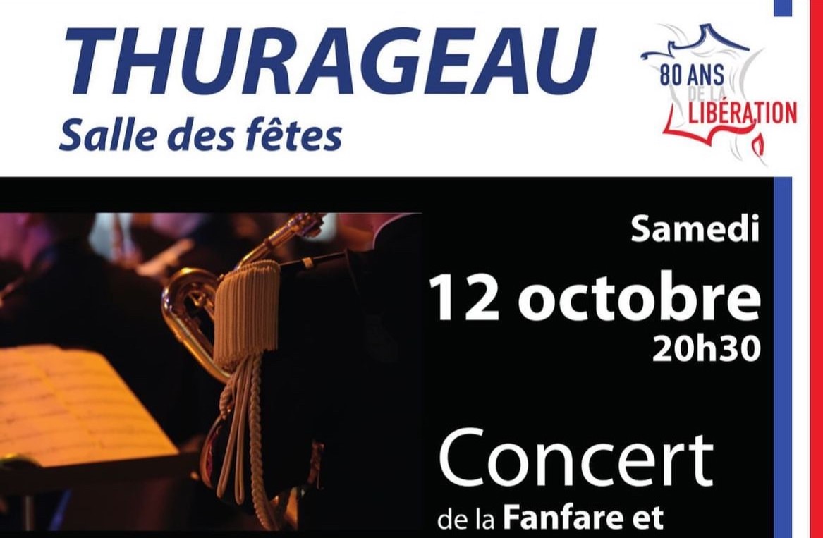 Concert de la Fanfare et bagad de la 9ème BIMa à Thurageau (12 octobre à 20h30)