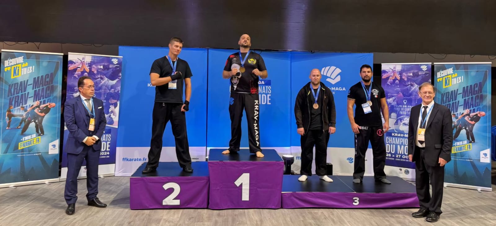 Félicitations au BC1 Julien, champion du monde de Krav Maga ! (26 et 27 octobre 2024)