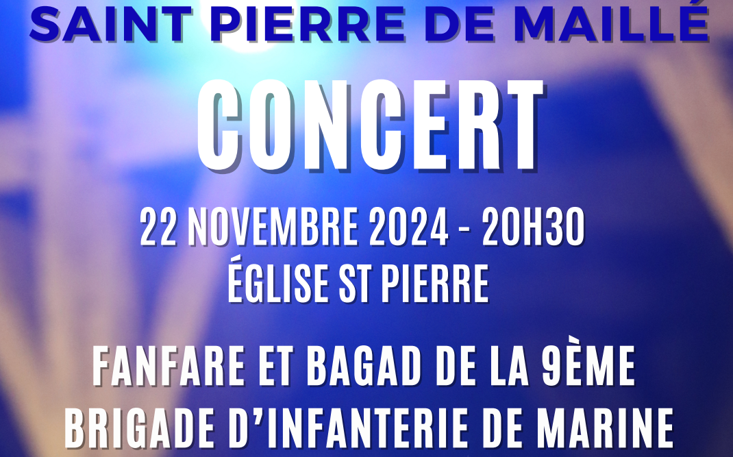 Concert à Saint Pierre de Maillé (22 novembre 2024 – 20h30)