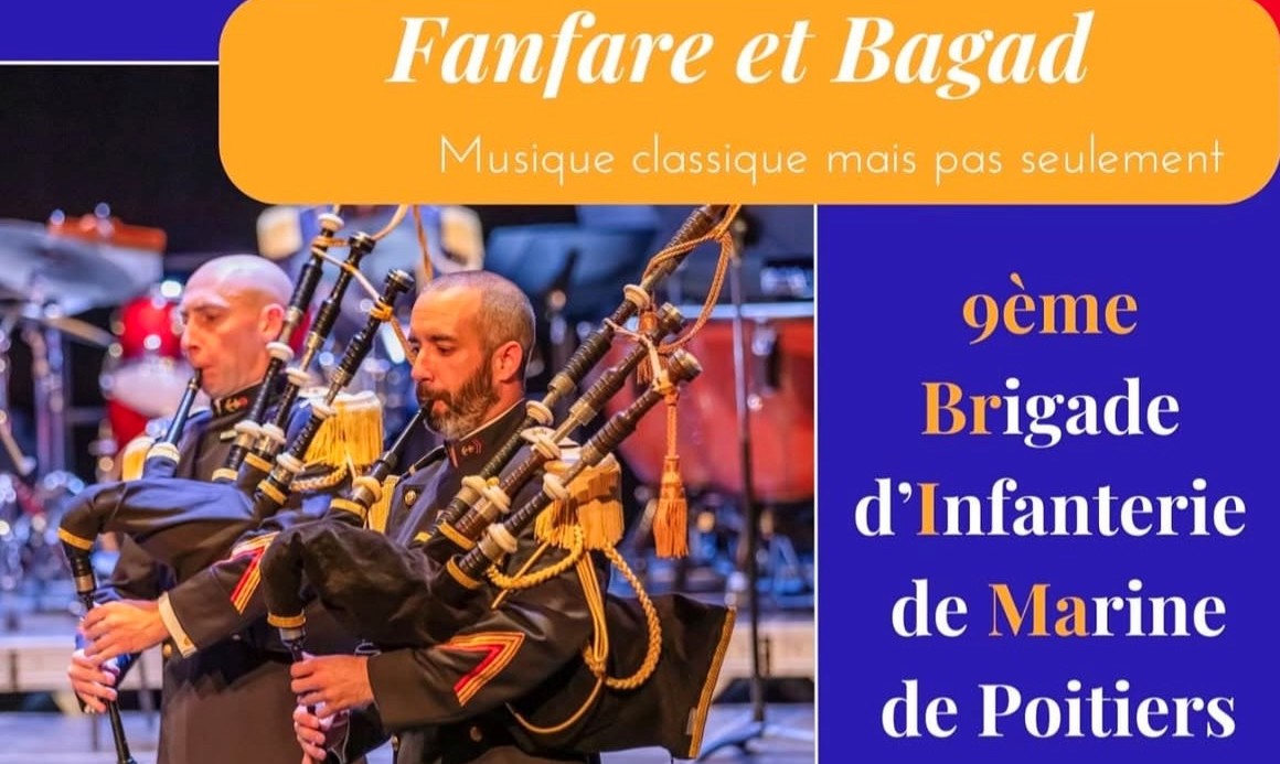 Concert de la Fanfare et bagad de la 9e BIMa à Civray (14 décembre 2024 – 20h45)