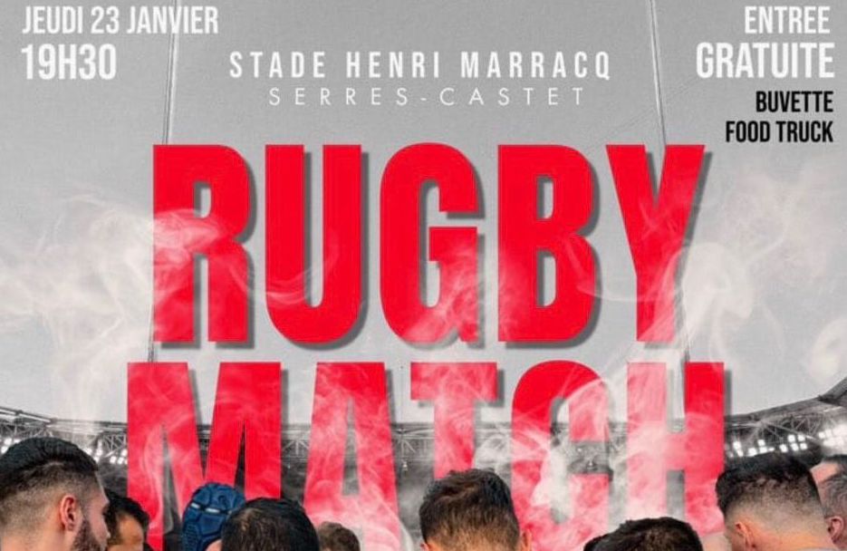 Match de rugby XV CSA Pau – XV CSA Bercheny – Serres-Castet – 23 janvier 2025 à 19h30